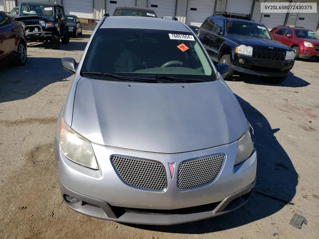 2007 Pontiac Vibe VIN: 5Y2SL65807Z430375 Lot: 76891654