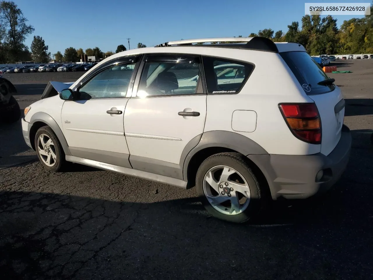 2007 Pontiac Vibe VIN: 5Y2SL65867Z426928 Lot: 77527374