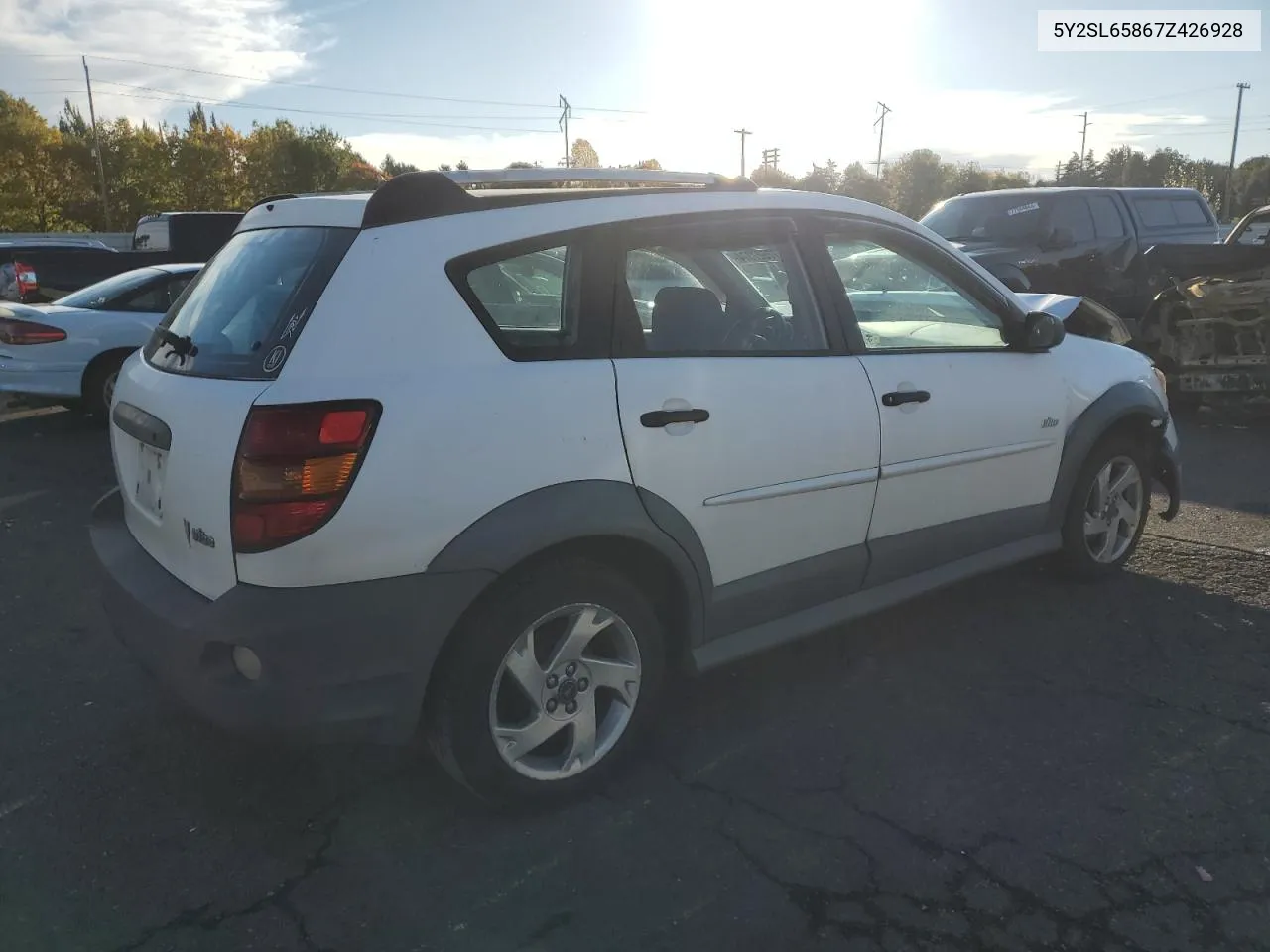 2007 Pontiac Vibe VIN: 5Y2SL65867Z426928 Lot: 77527374