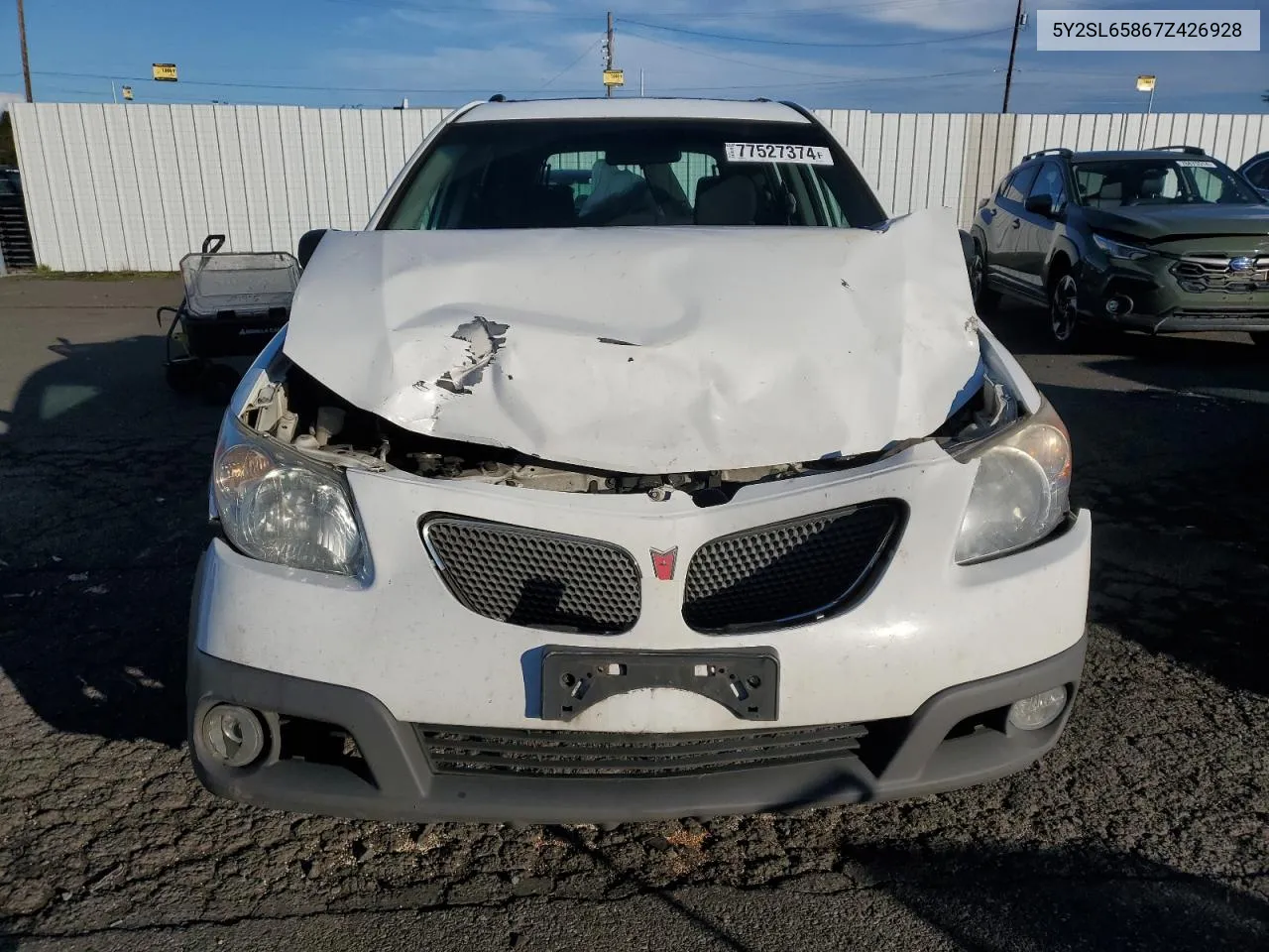 2007 Pontiac Vibe VIN: 5Y2SL65867Z426928 Lot: 77527374