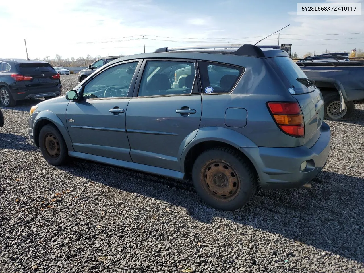 2007 Pontiac Vibe VIN: 5Y2SL658X7Z410117 Lot: 78484034