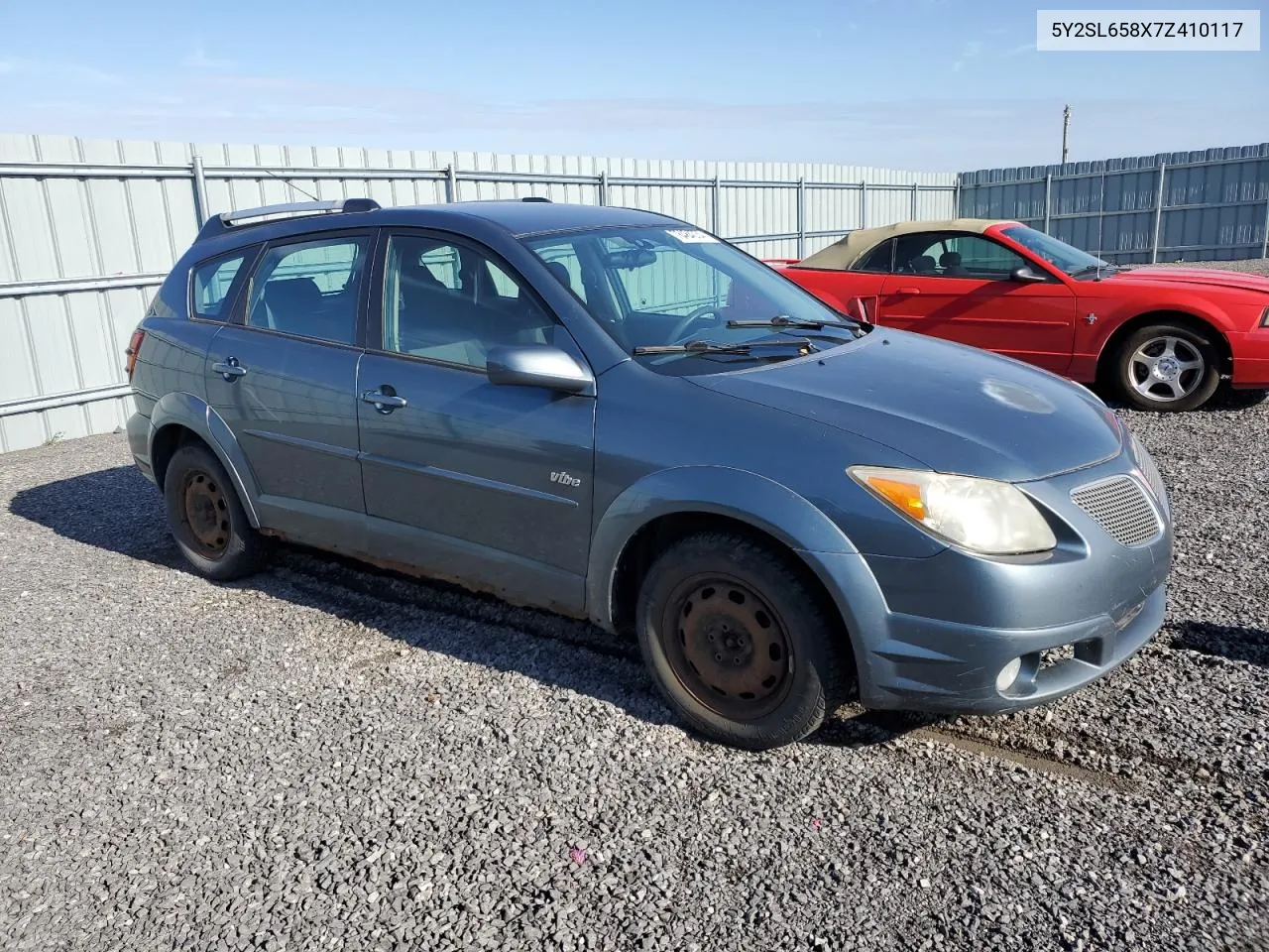 2007 Pontiac Vibe VIN: 5Y2SL658X7Z410117 Lot: 78484034