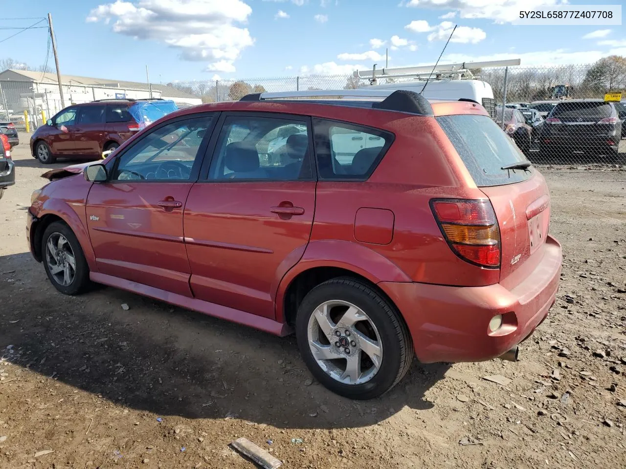 2007 Pontiac Vibe VIN: 5Y2SL65877Z407708 Lot: 78583274