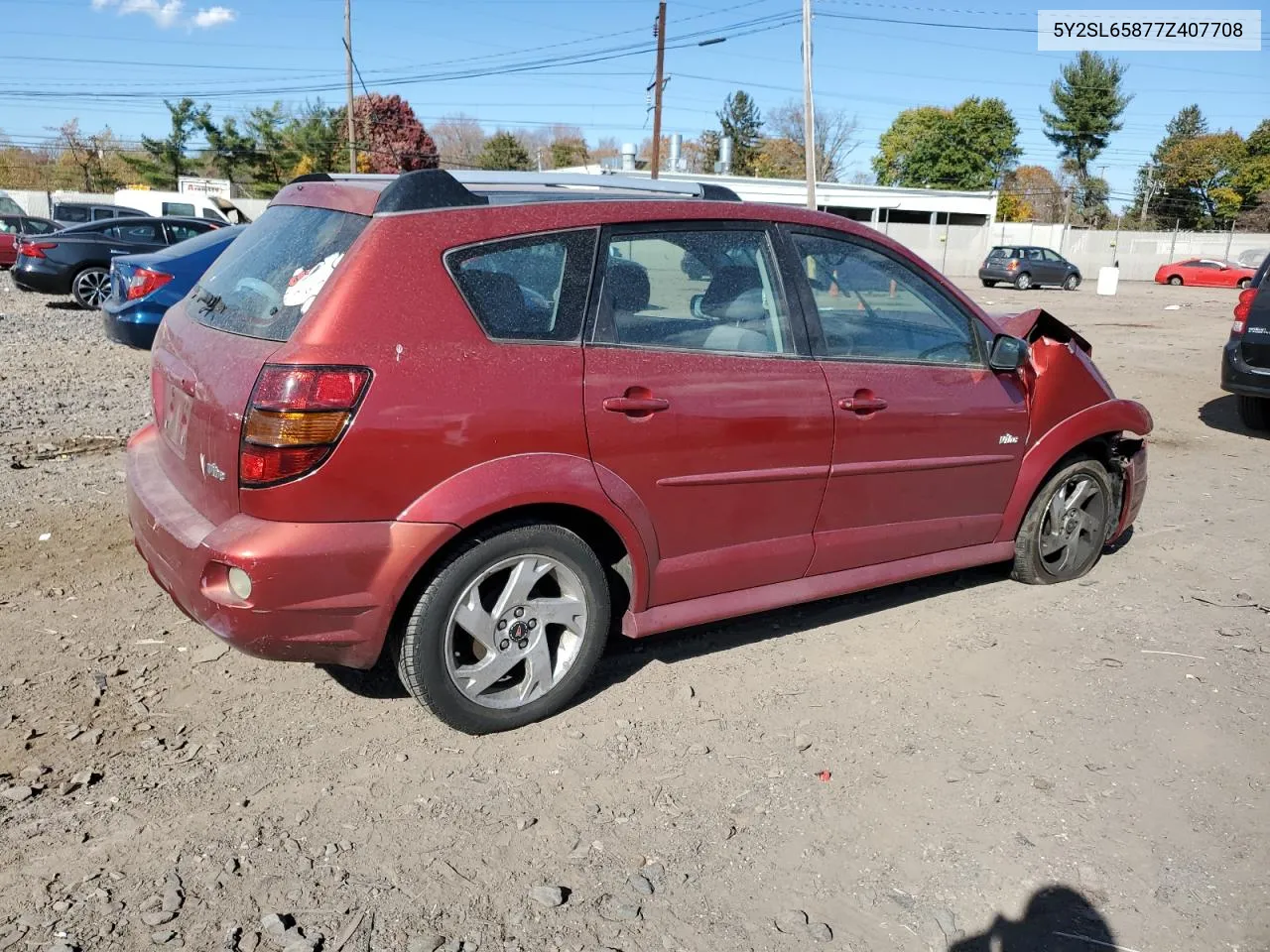 2007 Pontiac Vibe VIN: 5Y2SL65877Z407708 Lot: 78583274