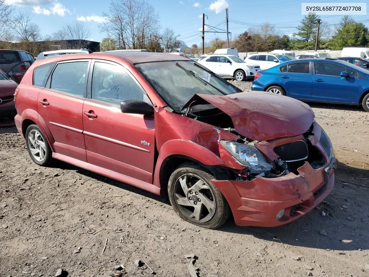 2007 Pontiac Vibe VIN: 5Y2SL65877Z407708 Lot: 78583274