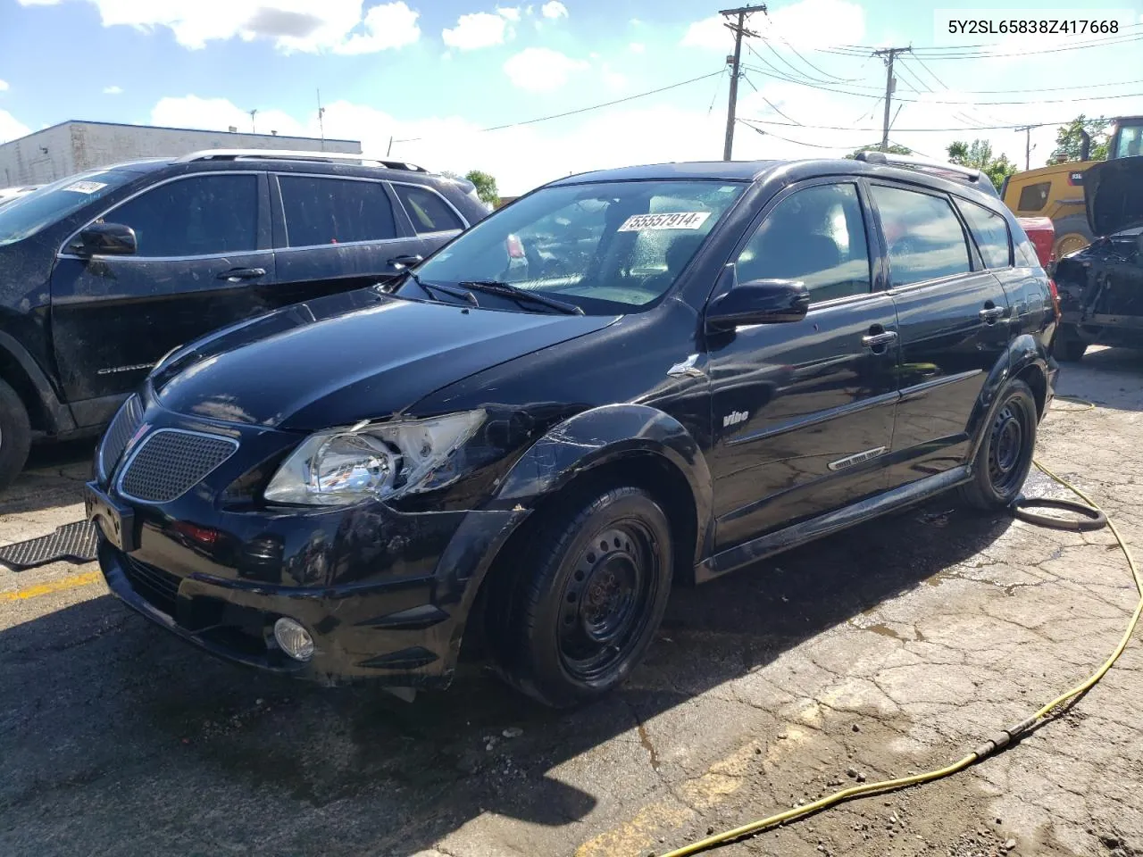 2008 Pontiac Vibe VIN: 5Y2SL65838Z417668 Lot: 55557914