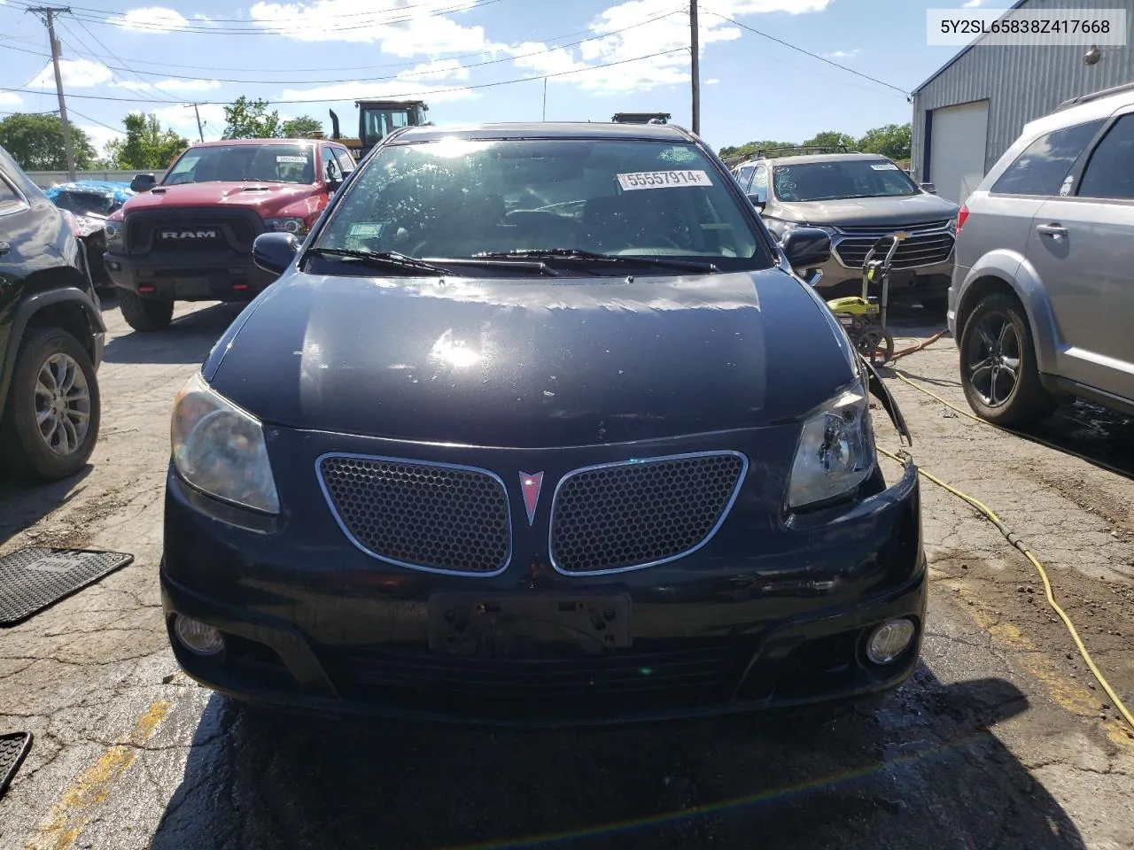 2008 Pontiac Vibe VIN: 5Y2SL65838Z417668 Lot: 55557914