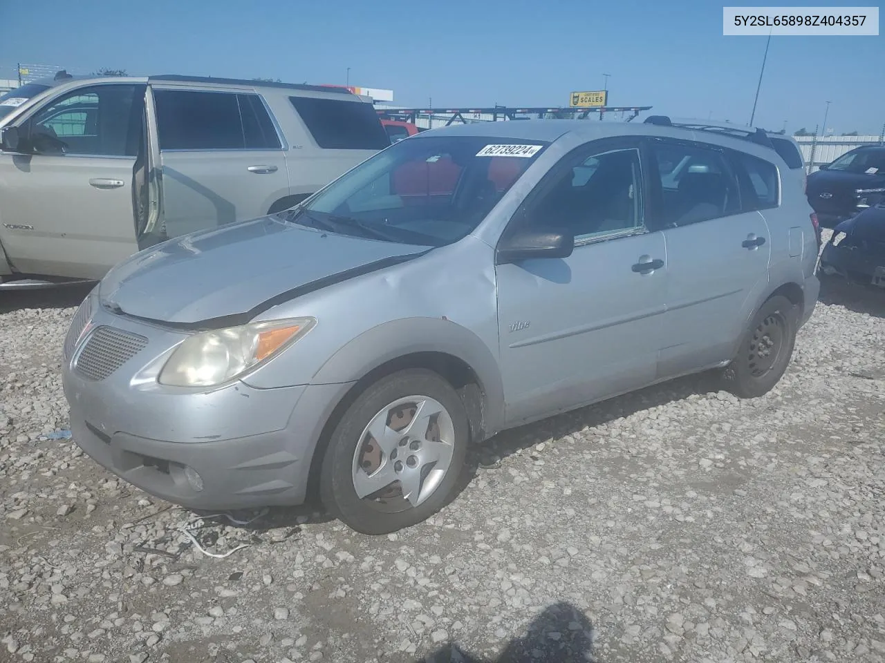 2008 Pontiac Vibe VIN: 5Y2SL65898Z404357 Lot: 62739224