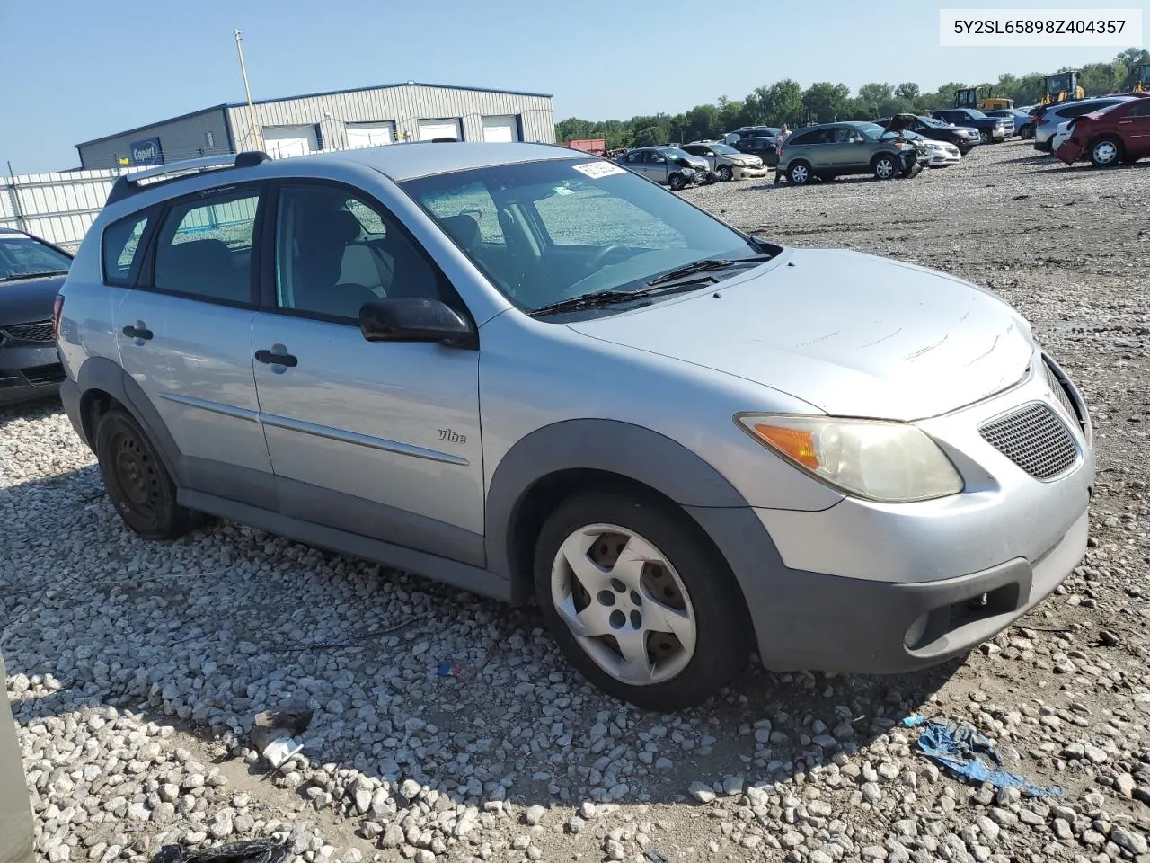 2008 Pontiac Vibe VIN: 5Y2SL65898Z404357 Lot: 62739224