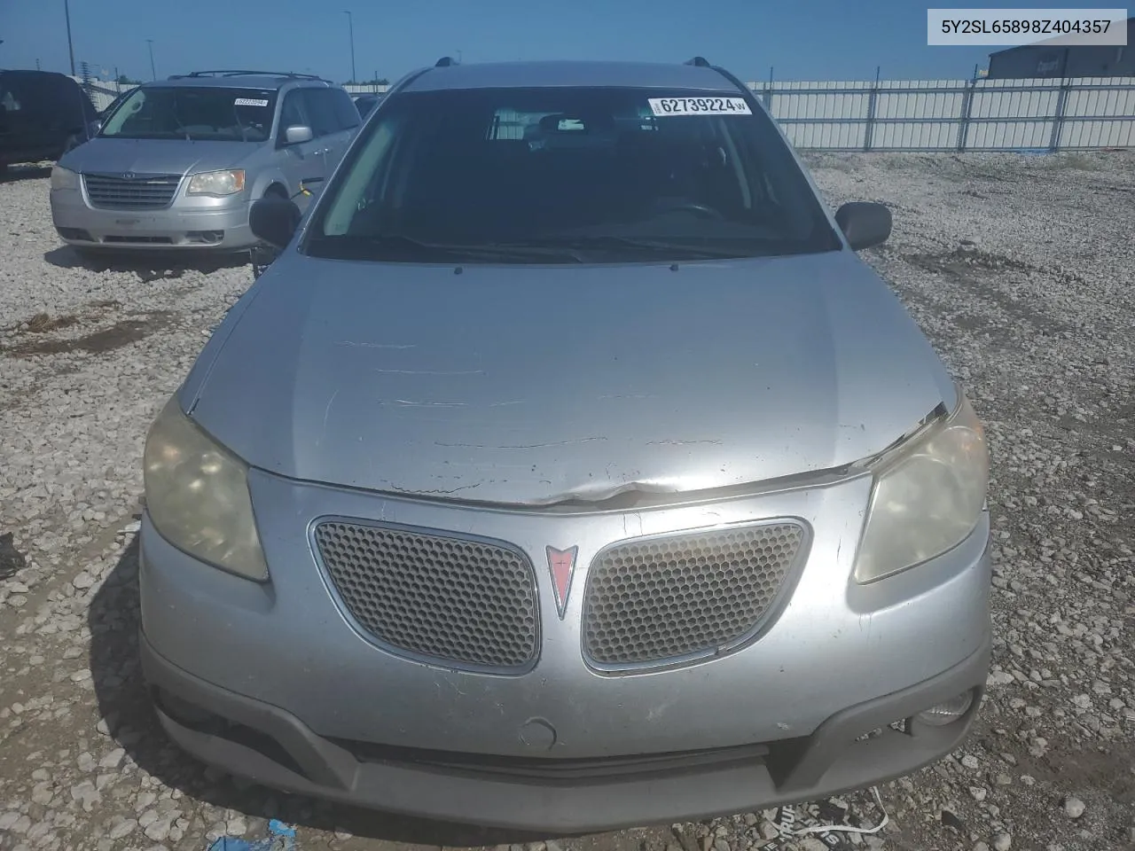 2008 Pontiac Vibe VIN: 5Y2SL65898Z404357 Lot: 62739224