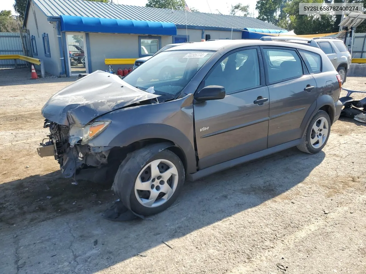 2008 Pontiac Vibe VIN: 5Y2SL65878Z400274 Lot: 70295774