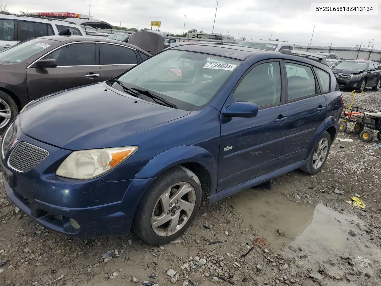 2008 Pontiac Vibe VIN: 5Y2SL65818Z413134 Lot: 71506684