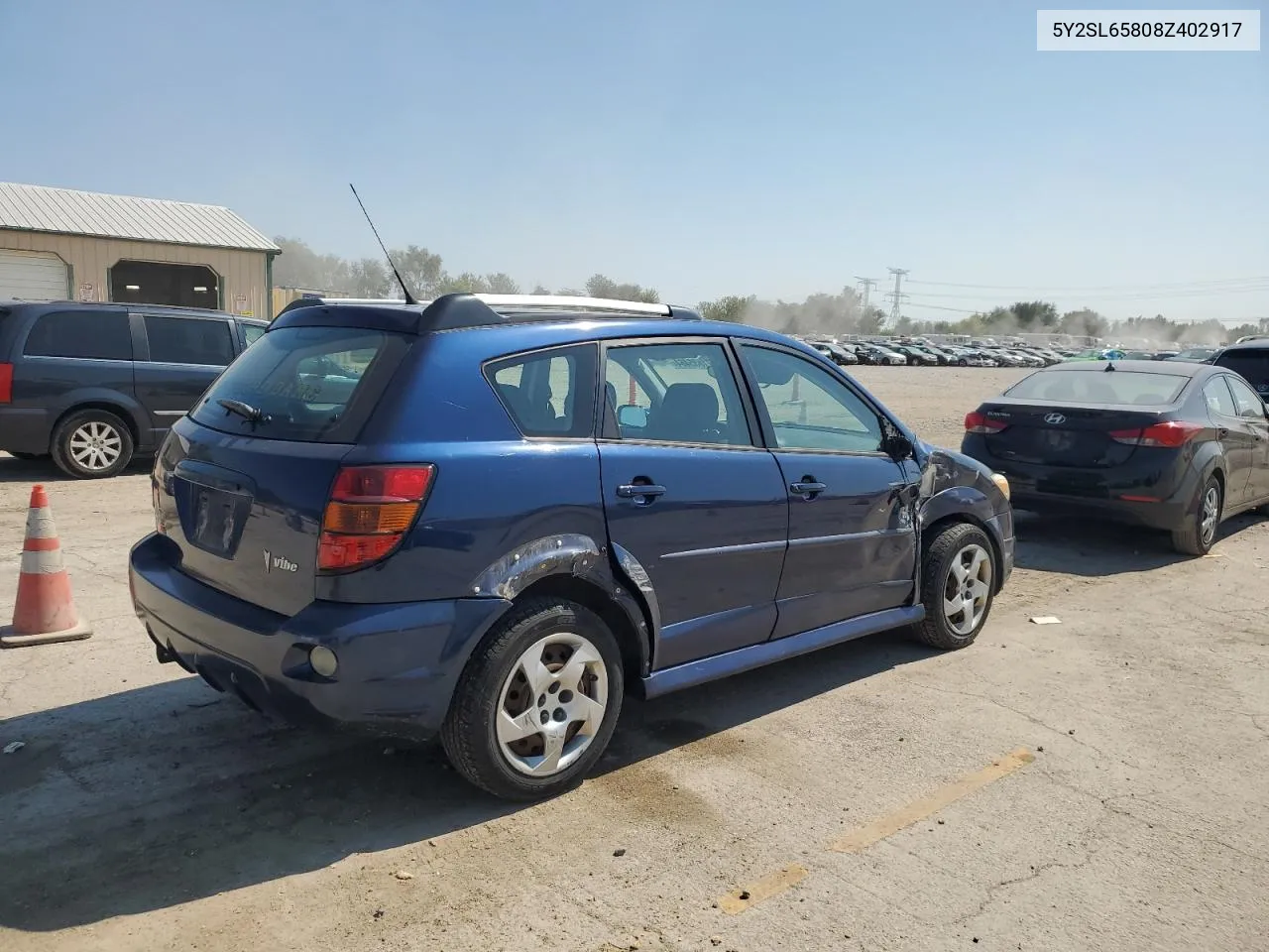 2008 Pontiac Vibe VIN: 5Y2SL65808Z402917 Lot: 71835464