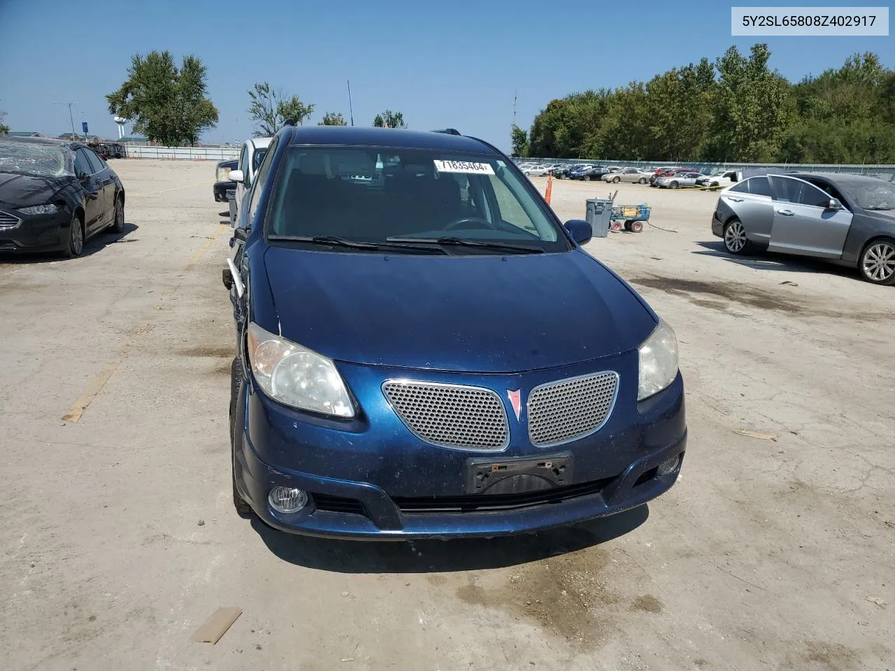 2008 Pontiac Vibe VIN: 5Y2SL65808Z402917 Lot: 71835464