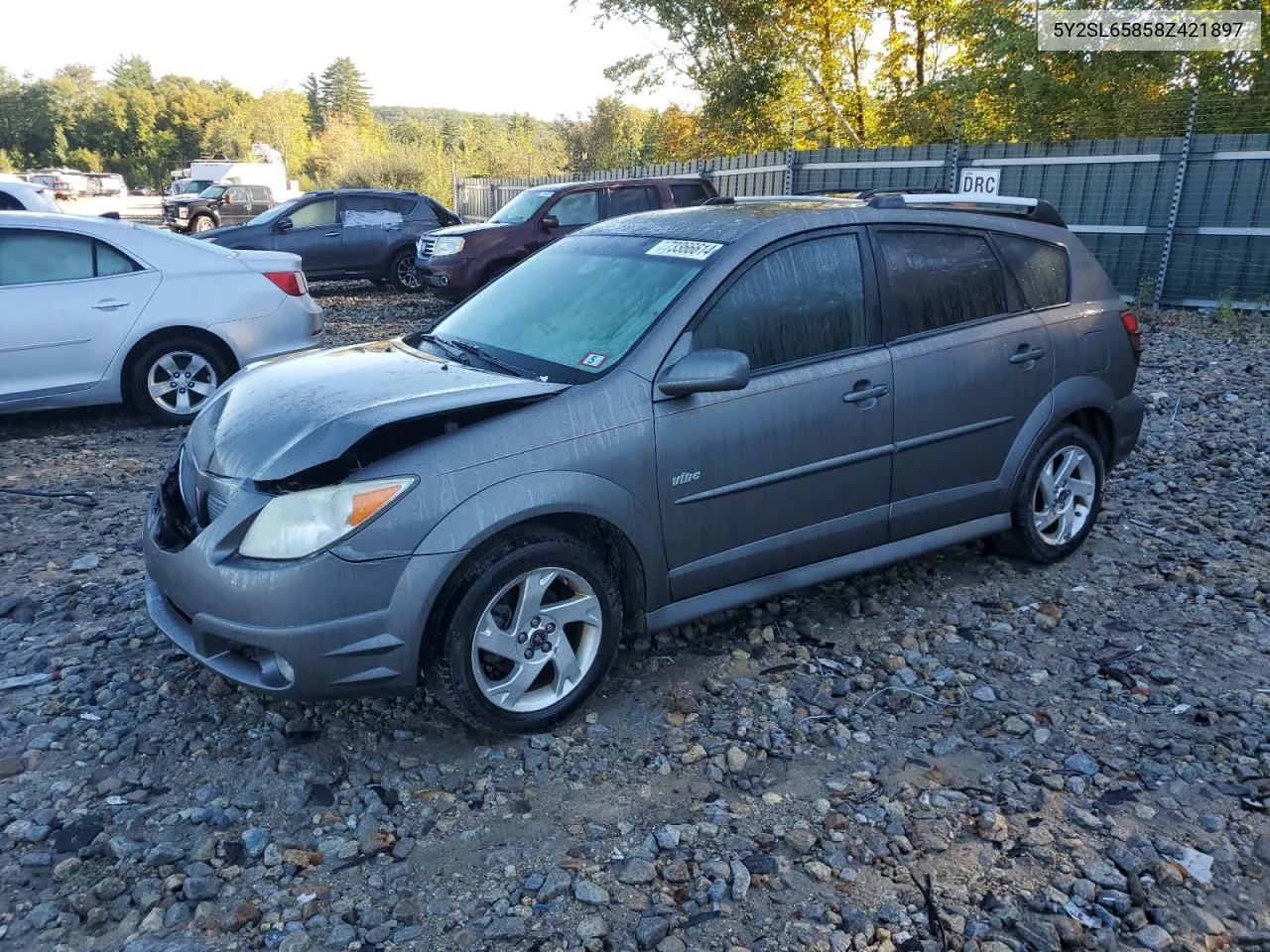 2008 Pontiac Vibe VIN: 5Y2SL65858Z421897 Lot: 73366614