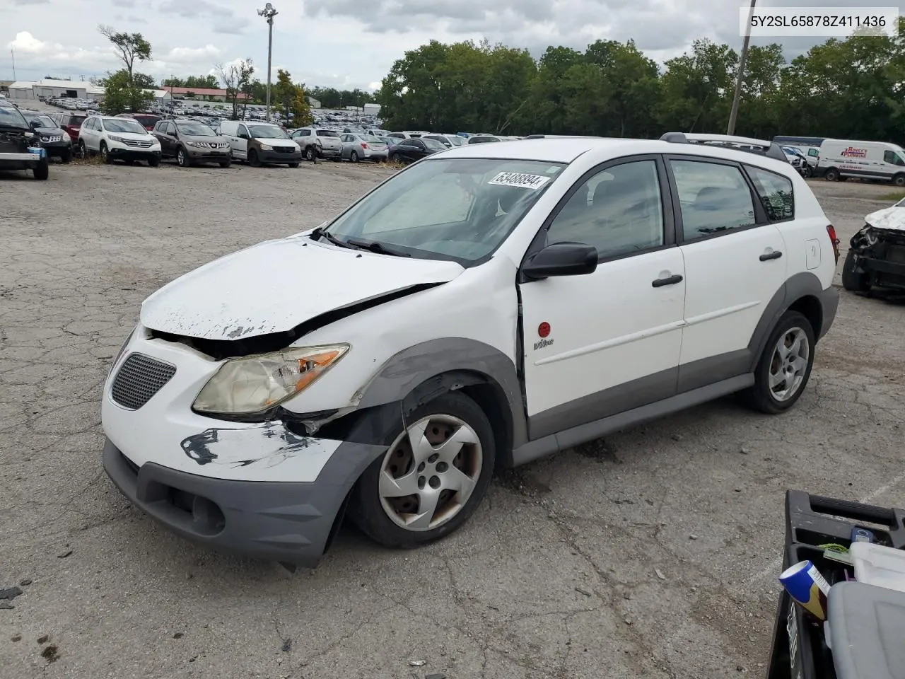 2008 Pontiac Vibe VIN: 5Y2SL65878Z411436 Lot: 73506024