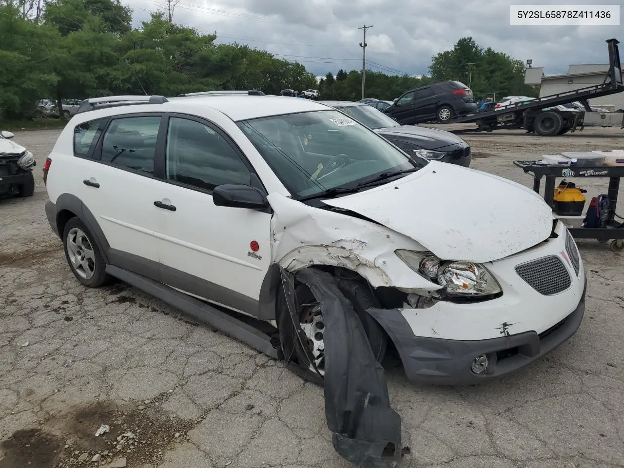 2008 Pontiac Vibe VIN: 5Y2SL65878Z411436 Lot: 73506024