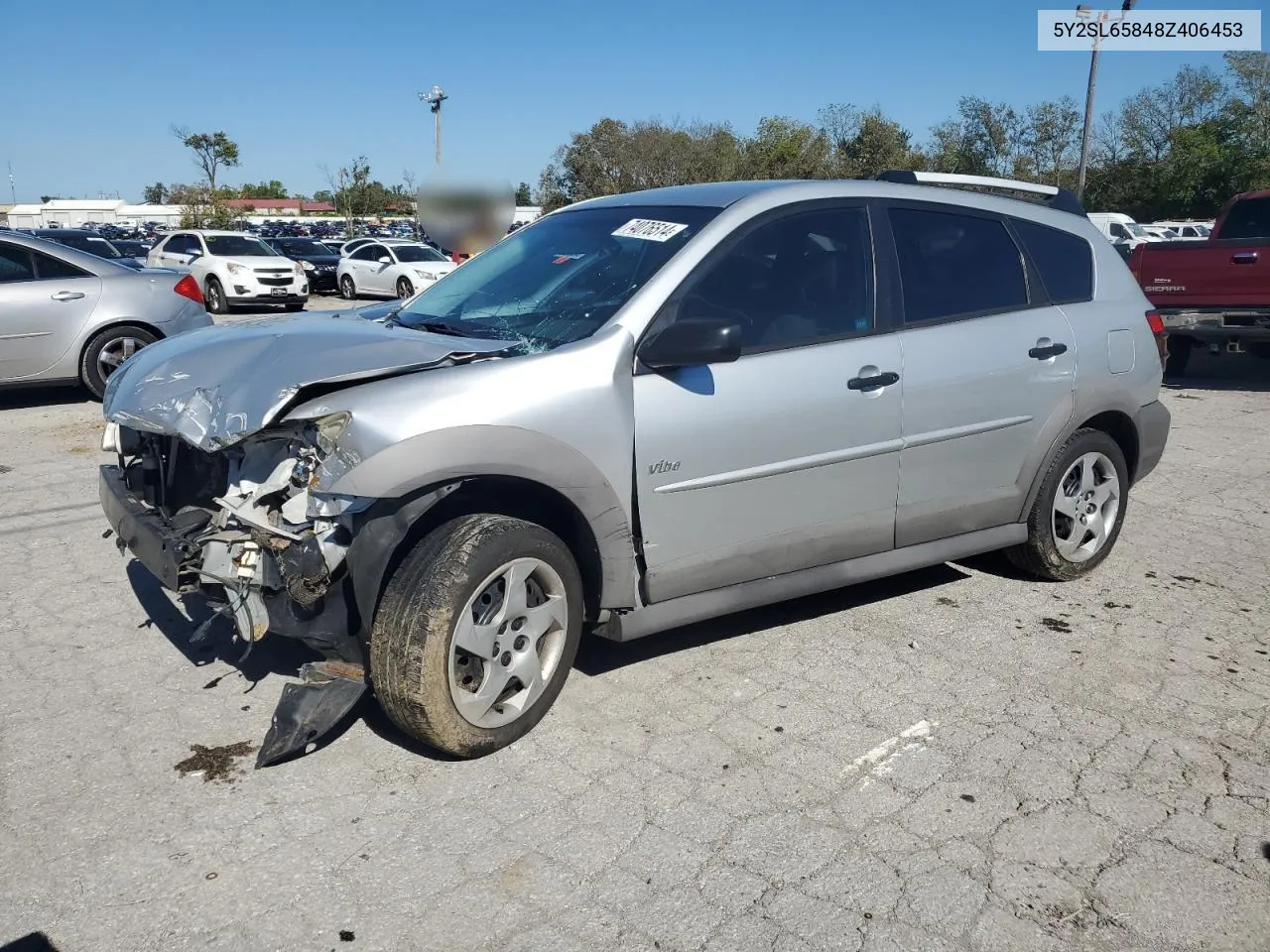 2008 Pontiac Vibe VIN: 5Y2SL65848Z406453 Lot: 74076514