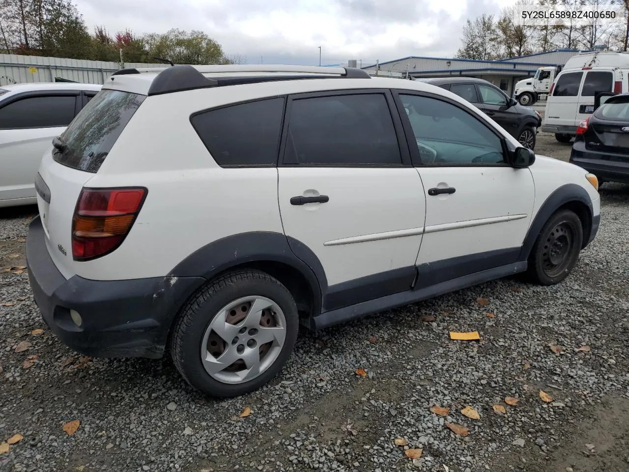 2008 Pontiac Vibe VIN: 5Y2SL65898Z400650 Lot: 75070244