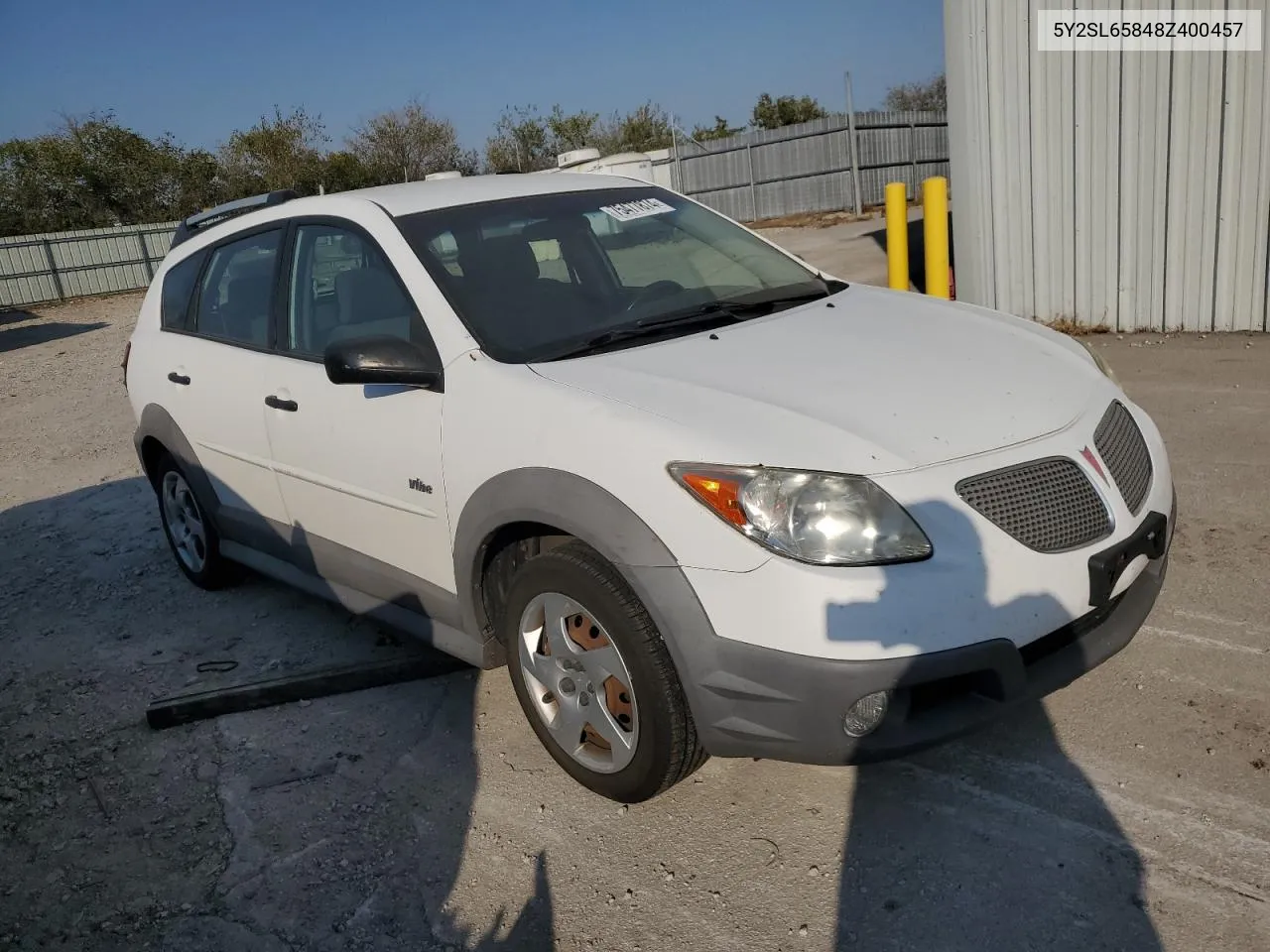 2008 Pontiac Vibe VIN: 5Y2SL65848Z400457 Lot: 75477874