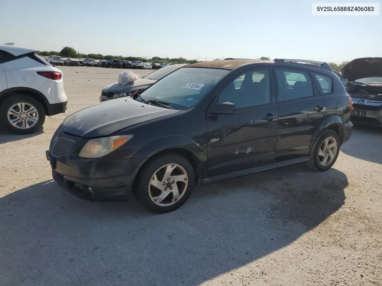 2008 Pontiac Vibe VIN: 5Y2SL65888Z406083 Lot: 75762594