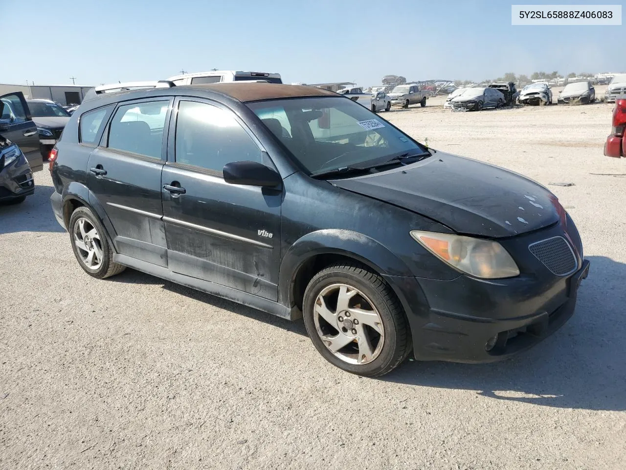 2008 Pontiac Vibe VIN: 5Y2SL65888Z406083 Lot: 75762594