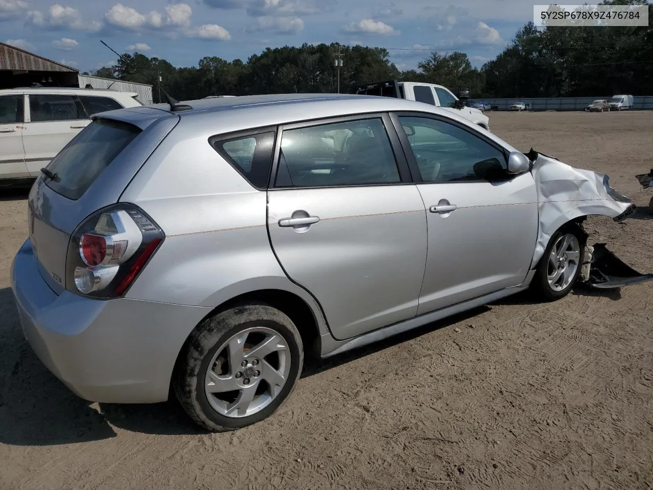 2009 Pontiac Vibe VIN: 5Y2SP678X9Z476784 Lot: 72847554