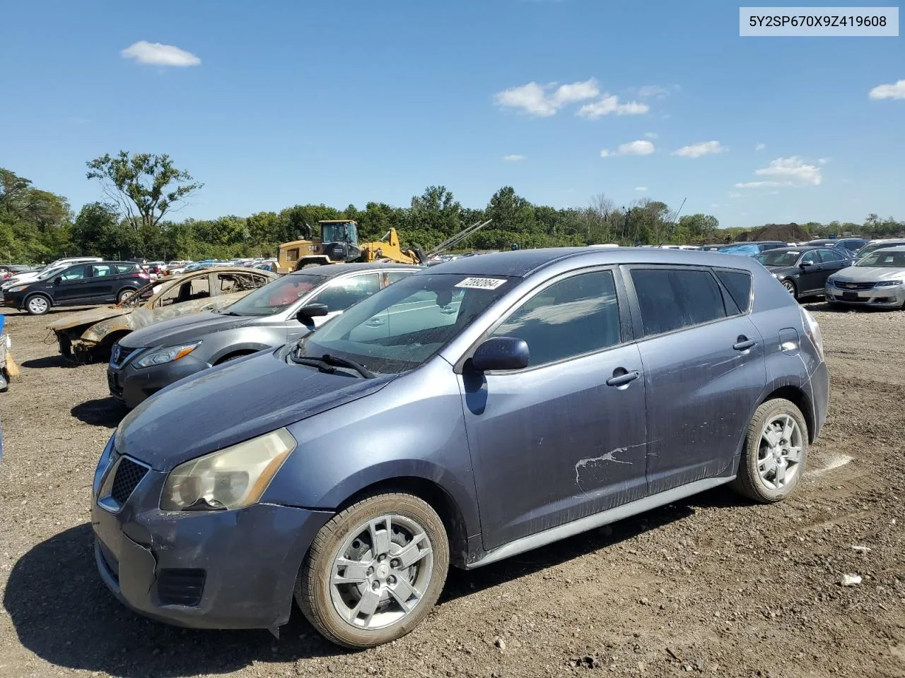 2009 Pontiac Vibe VIN: 5Y2SP670X9Z419608 Lot: 72892864