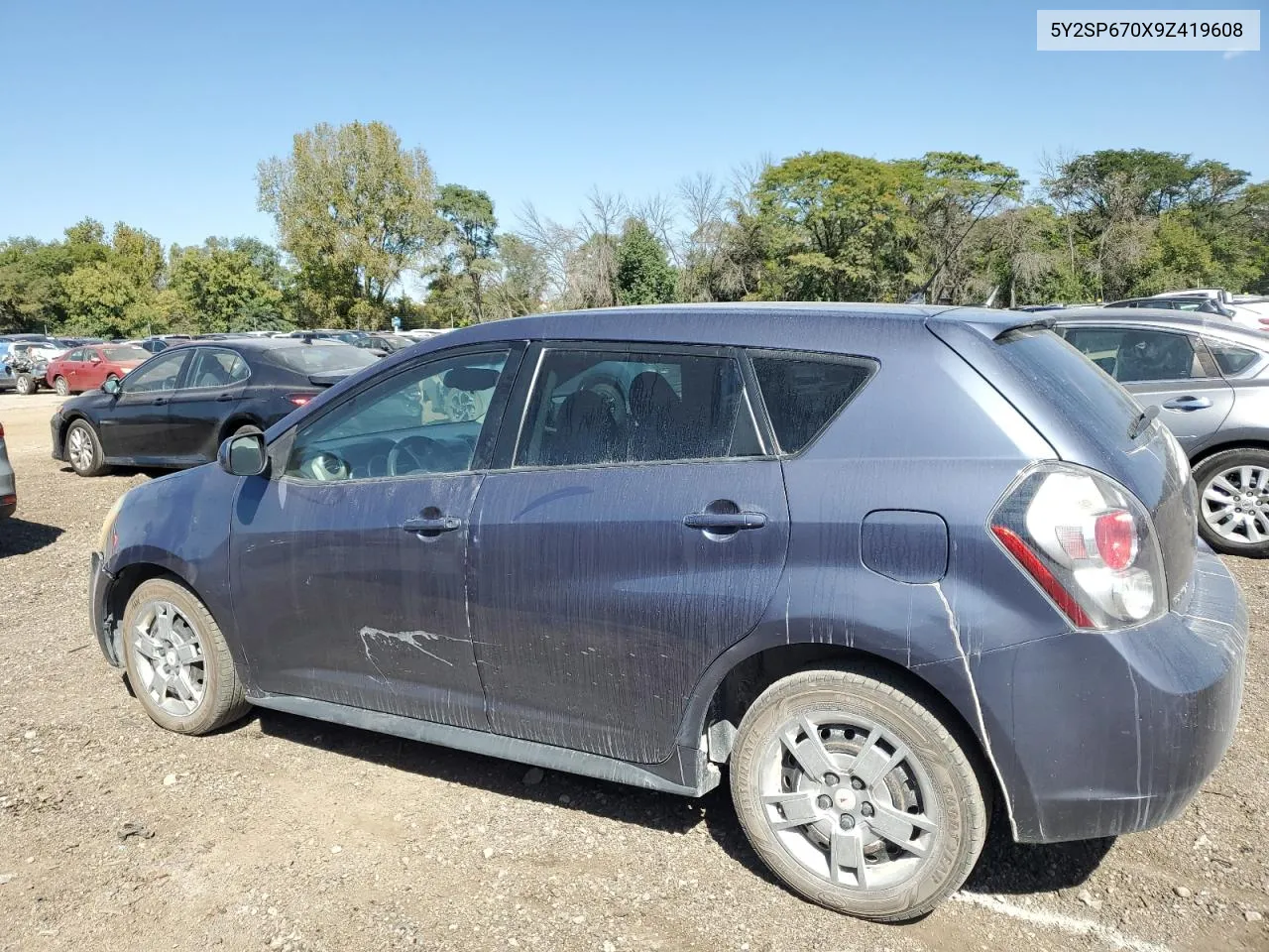 2009 Pontiac Vibe VIN: 5Y2SP670X9Z419608 Lot: 72892864