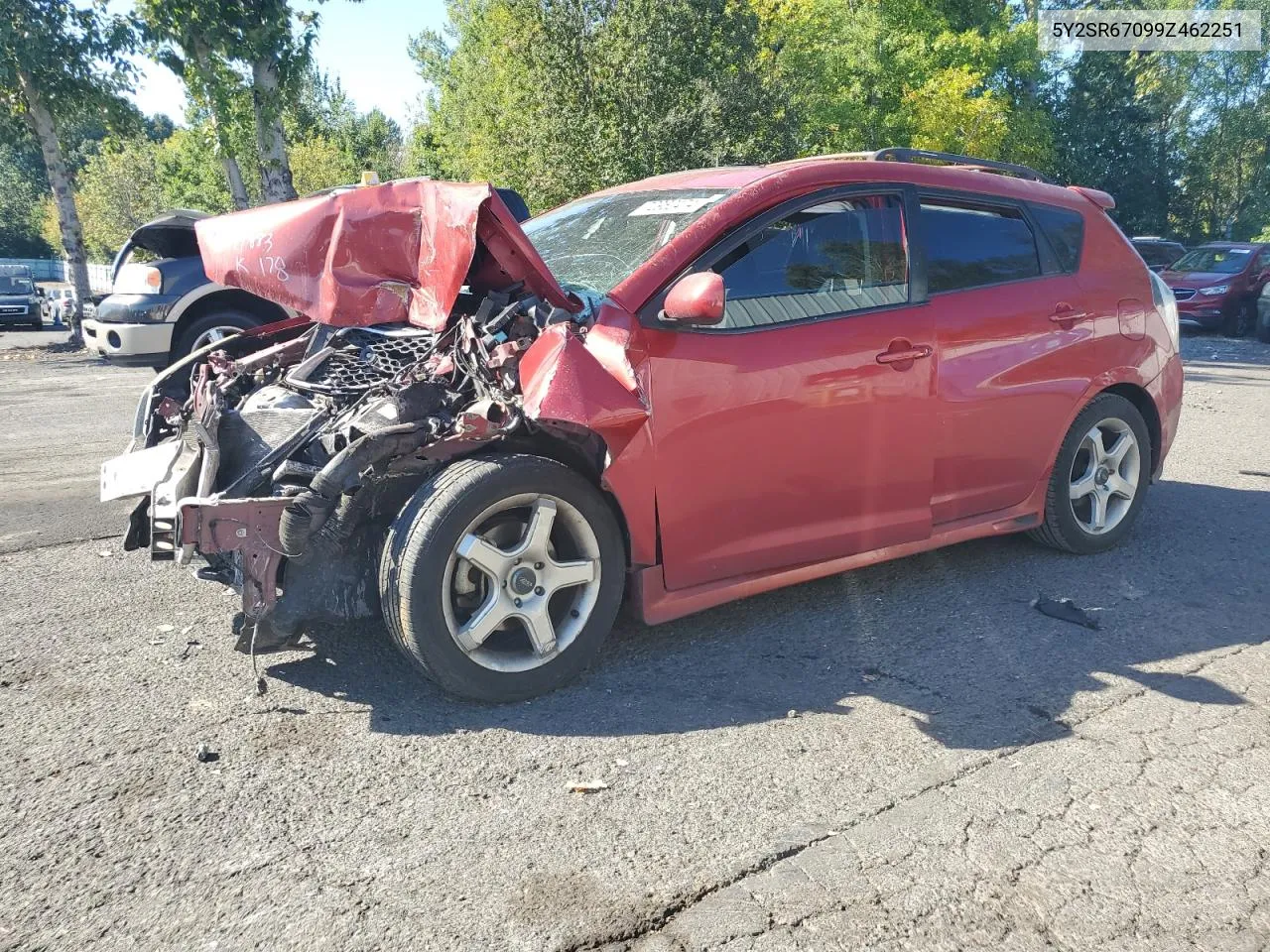 2009 Pontiac Vibe Gt VIN: 5Y2SR67099Z462251 Lot: 72962474