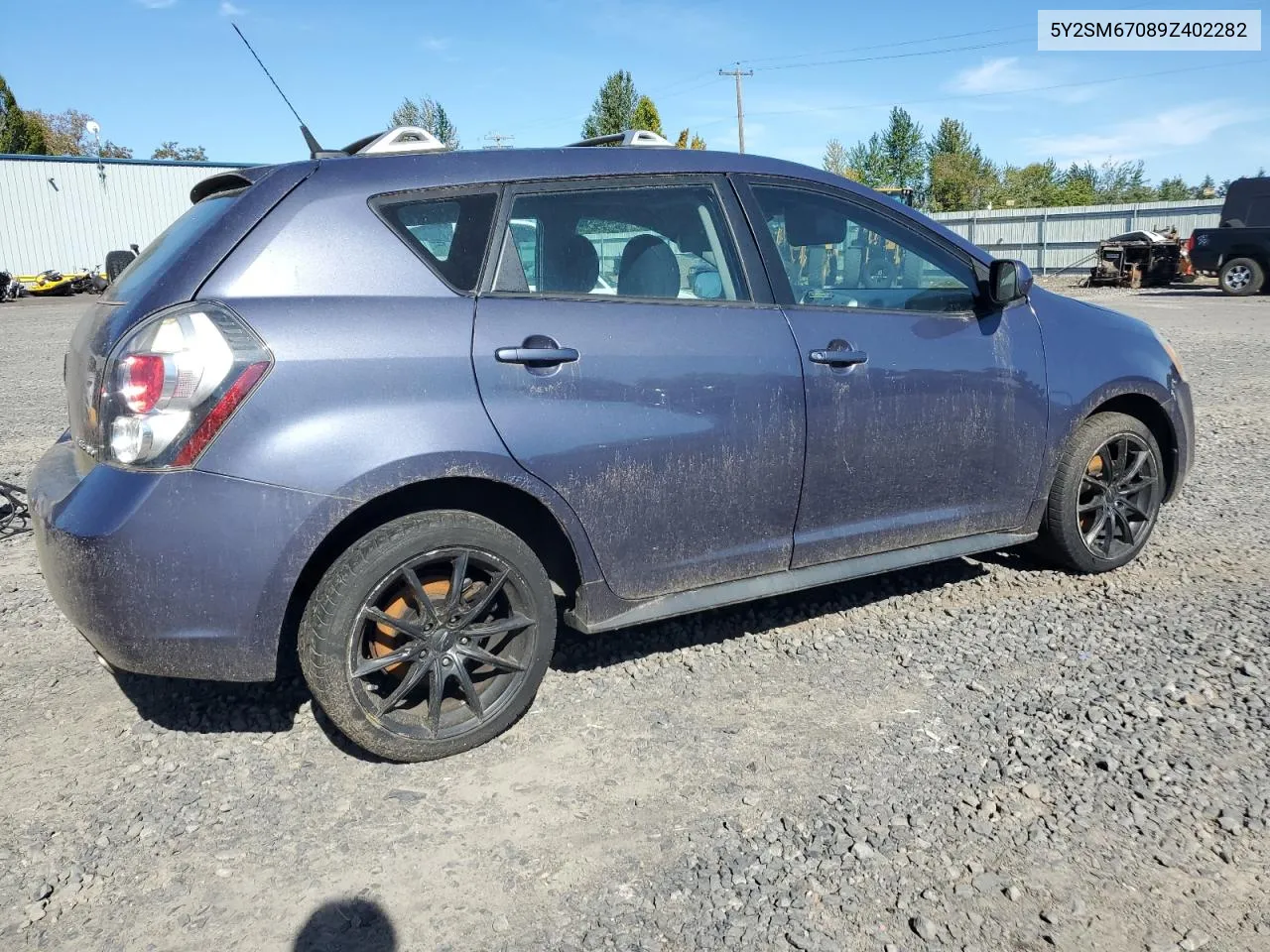 2009 Pontiac Vibe VIN: 5Y2SM67089Z402282 Lot: 73973264