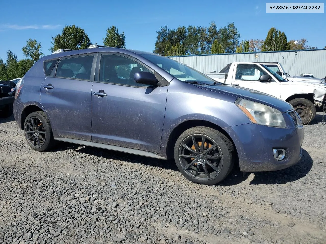 2009 Pontiac Vibe VIN: 5Y2SM67089Z402282 Lot: 73973264