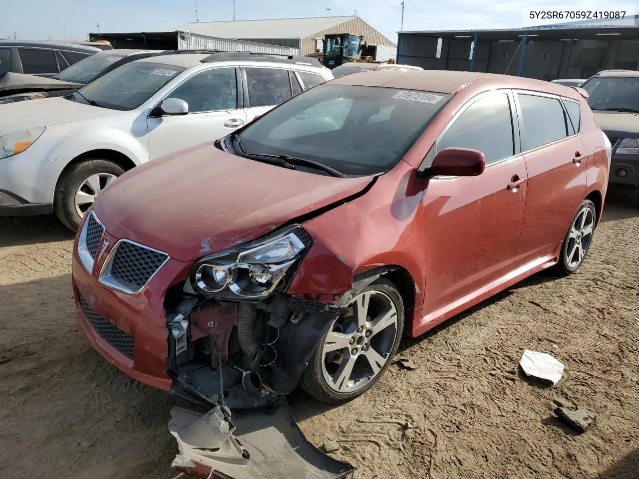 2009 Pontiac Vibe Gt VIN: 5Y2SR67059Z419087 Lot: 73975194