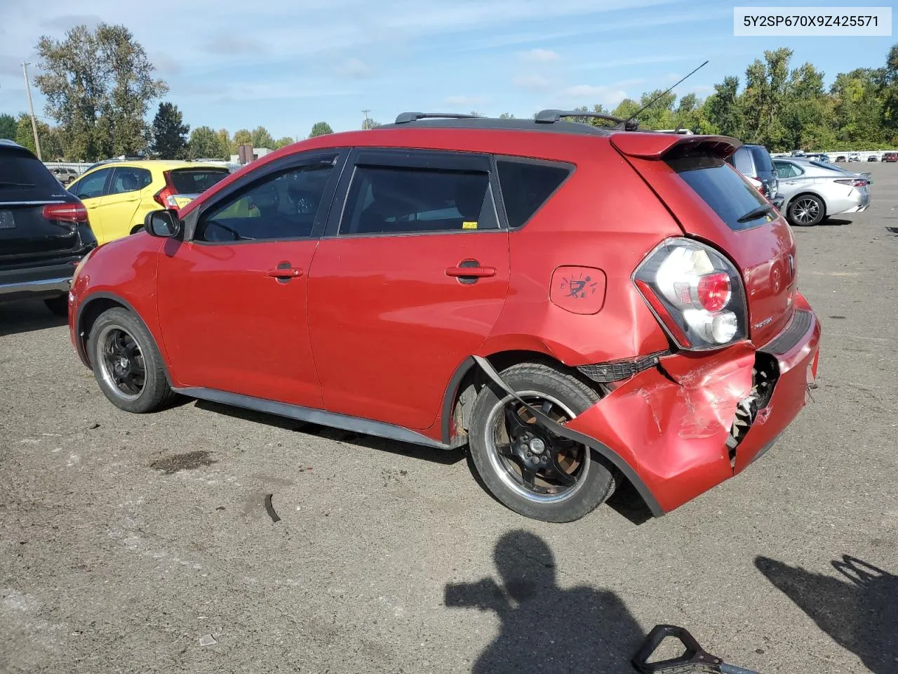 2009 Pontiac Vibe VIN: 5Y2SP670X9Z425571 Lot: 74628534