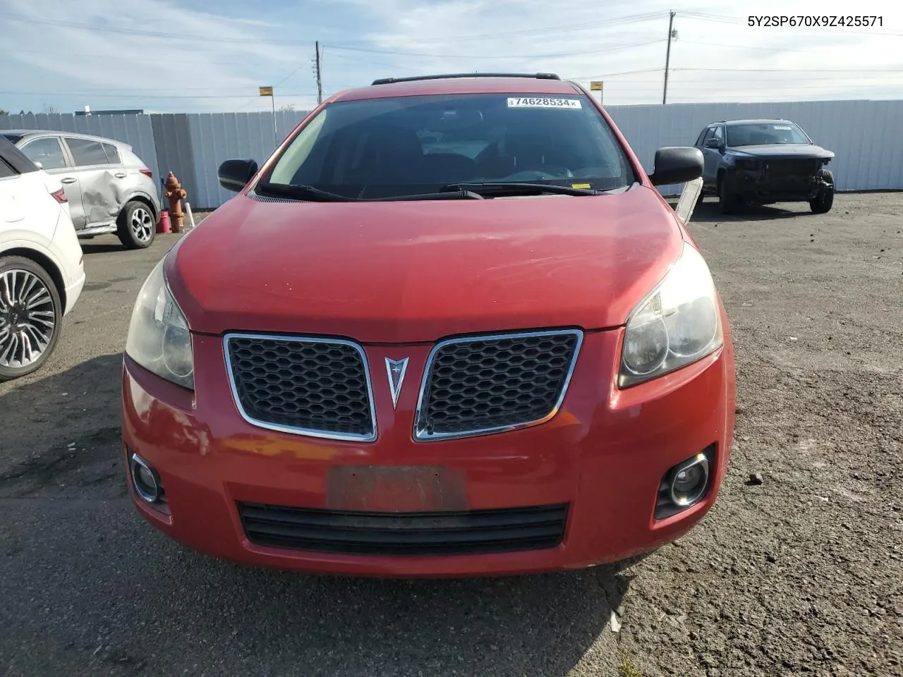 2009 Pontiac Vibe VIN: 5Y2SP670X9Z425571 Lot: 74628534