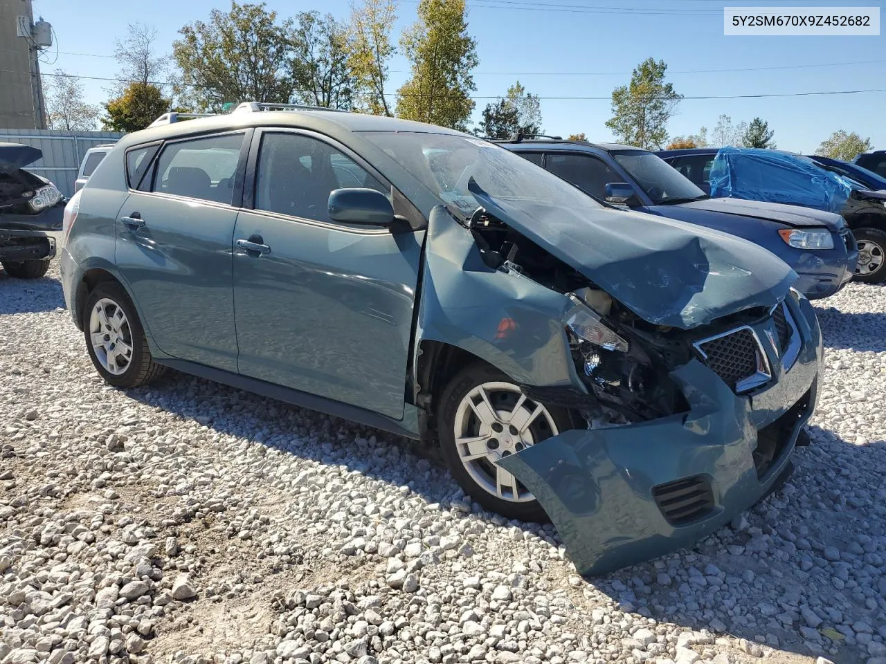 2009 Pontiac Vibe VIN: 5Y2SM670X9Z452682 Lot: 75496214