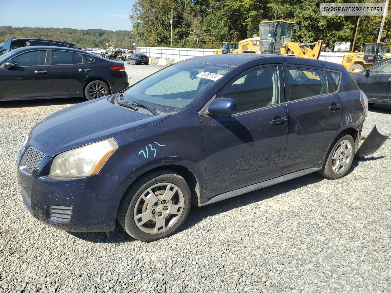 2009 Pontiac Vibe VIN: 5Y2SP670X9Z457291 Lot: 76088134