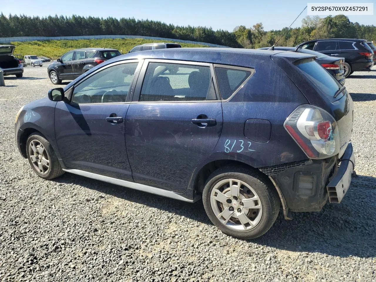 2009 Pontiac Vibe VIN: 5Y2SP670X9Z457291 Lot: 76088134