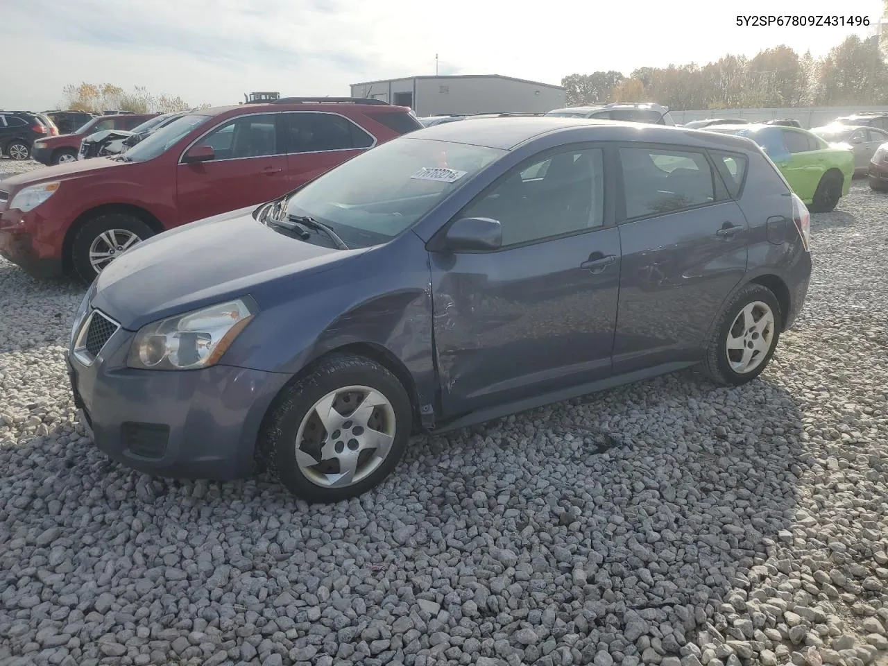 2009 Pontiac Vibe VIN: 5Y2SP67809Z431496 Lot: 76763214