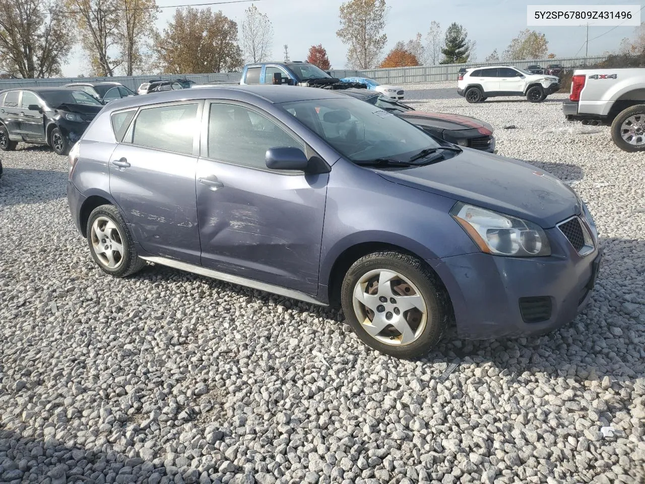 2009 Pontiac Vibe VIN: 5Y2SP67809Z431496 Lot: 76763214