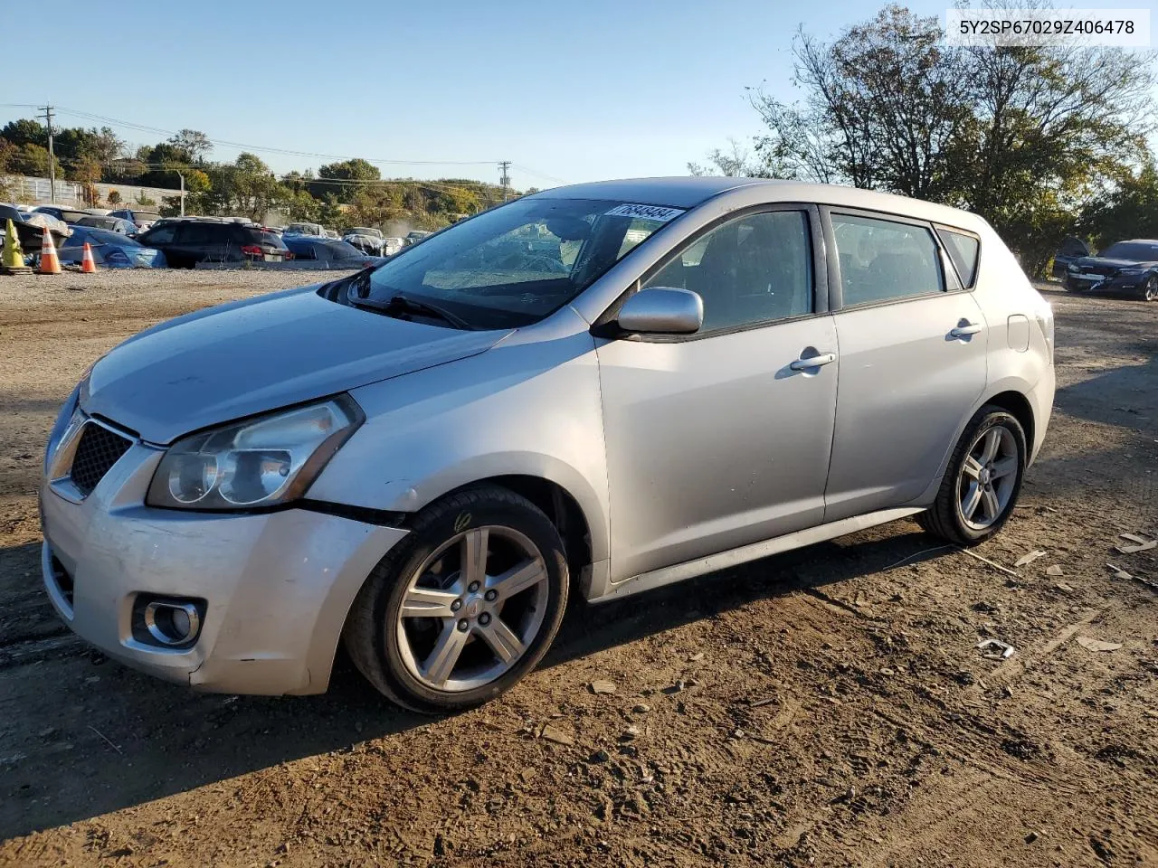 2009 Pontiac Vibe VIN: 5Y2SP67029Z406478 Lot: 76848484