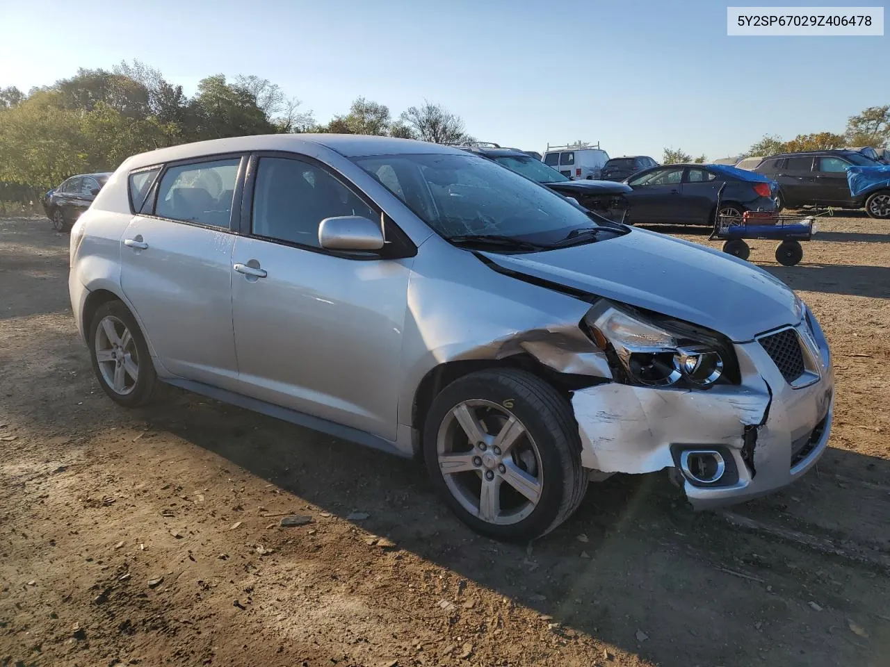 2009 Pontiac Vibe VIN: 5Y2SP67029Z406478 Lot: 76848484