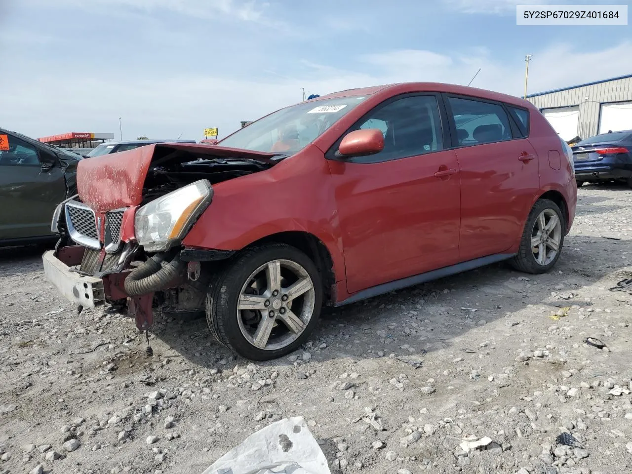 2009 Pontiac Vibe VIN: 5Y2SP67029Z401684 Lot: 77863214