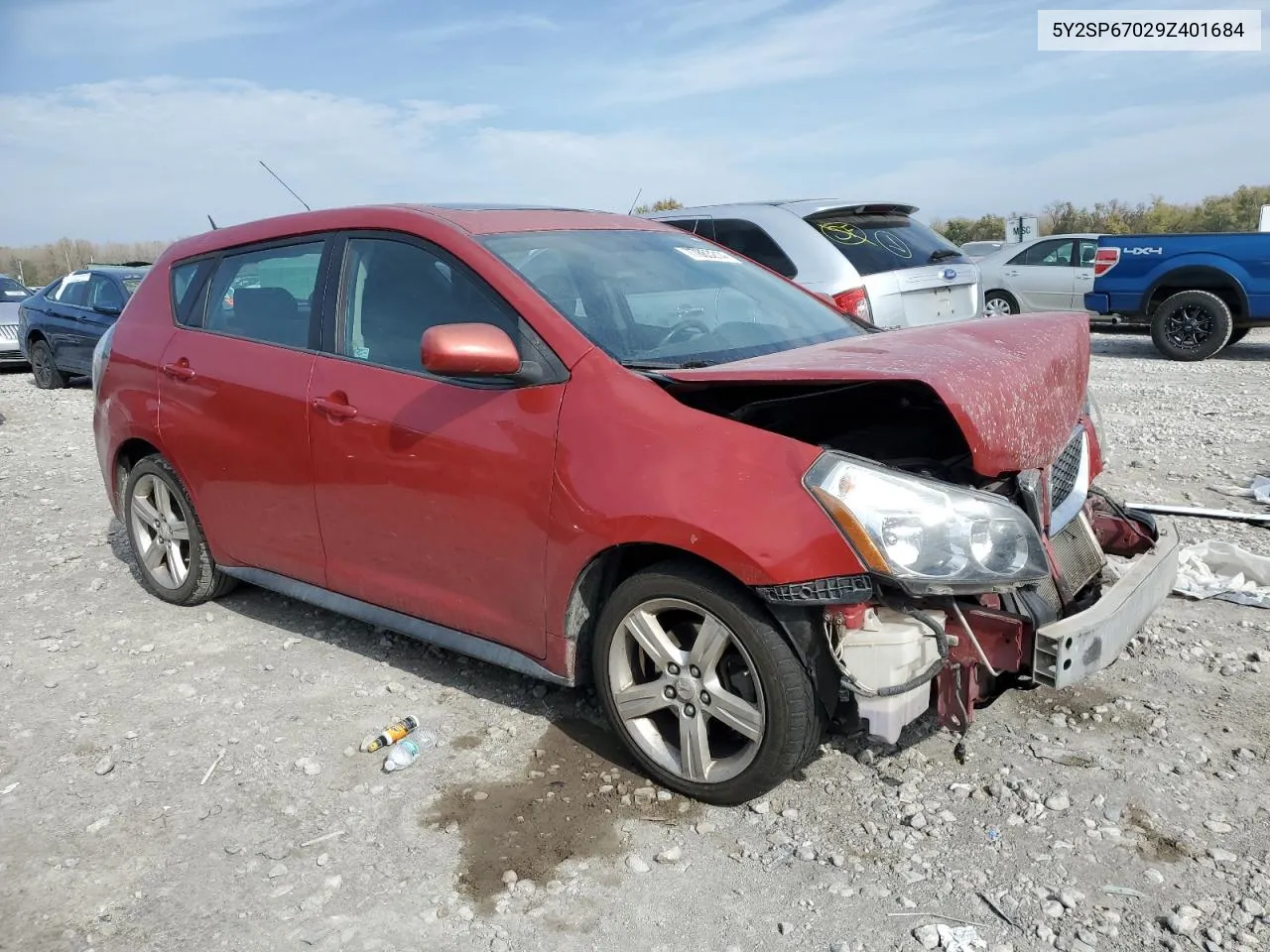 2009 Pontiac Vibe VIN: 5Y2SP67029Z401684 Lot: 77863214