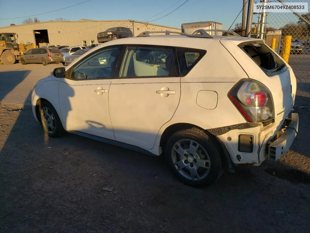 2009 Pontiac Vibe VIN: 5Y2SM67049Z408533 Lot: 78808934