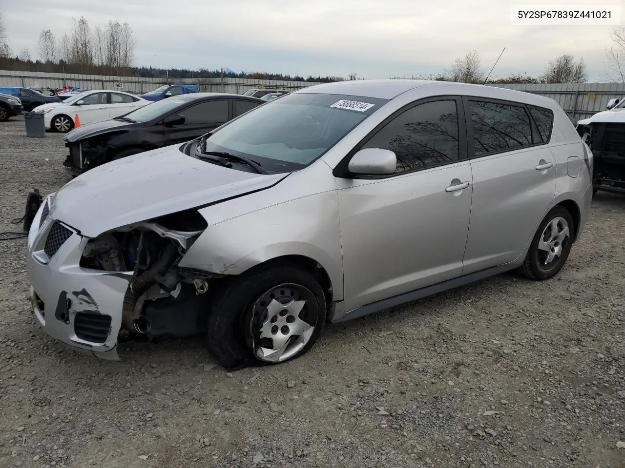 2009 Pontiac Vibe VIN: 5Y2SP67839Z441021 Lot: 78868514