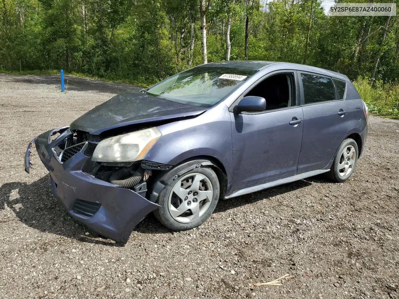 2010 Pontiac Vibe VIN: 5Y2SP6E87AZ400060 Lot: 67388894