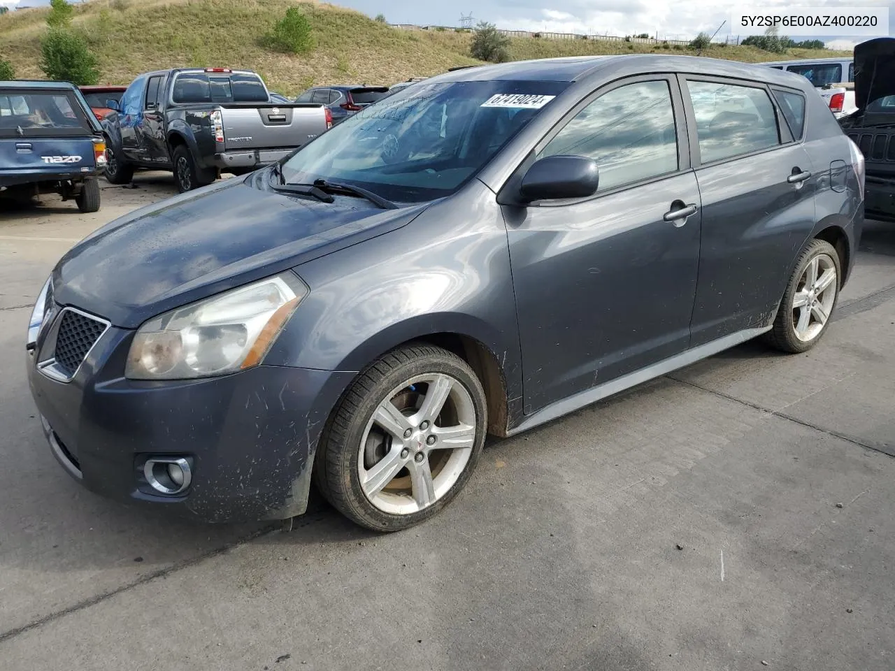 2010 Pontiac Vibe VIN: 5Y2SP6E00AZ400220 Lot: 67419024