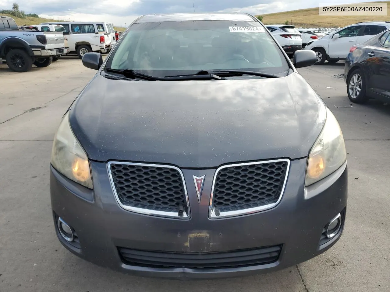 2010 Pontiac Vibe VIN: 5Y2SP6E00AZ400220 Lot: 67419024