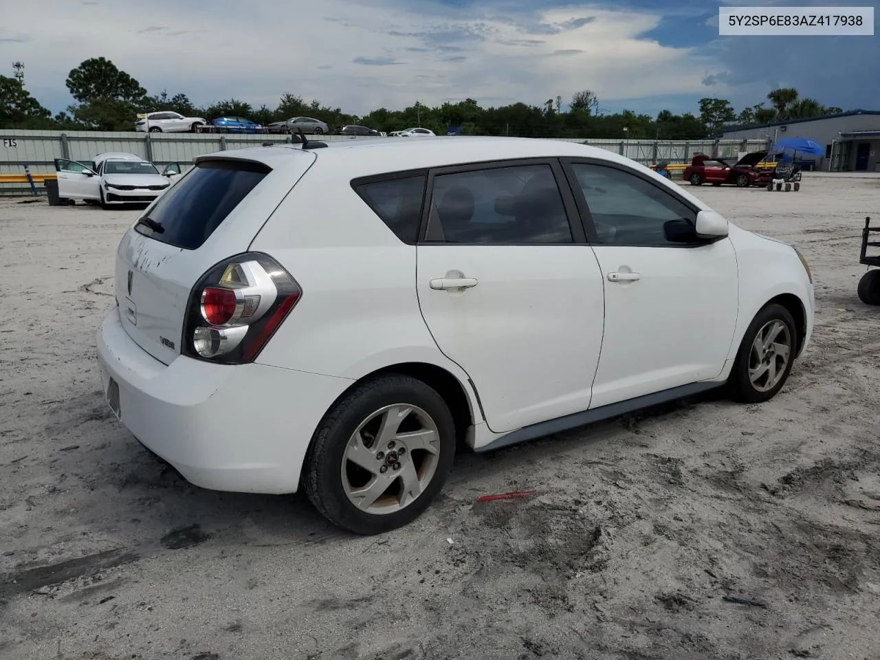 2010 Pontiac Vibe VIN: 5Y2SP6E83AZ417938 Lot: 69942564